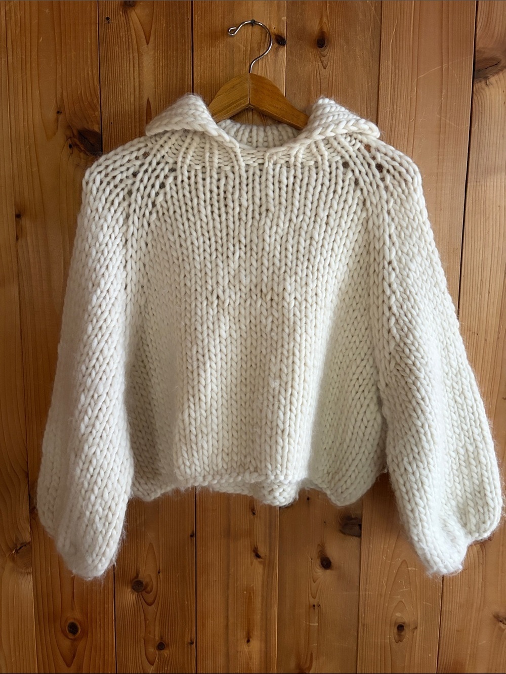 Good Night Day Nayes Polo Handknit Yarn Sweater - Picture 9 of 11
